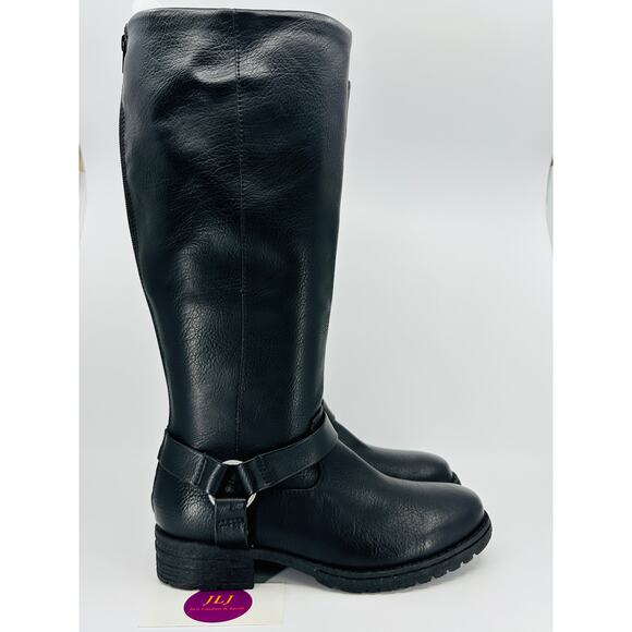 BOC Born Concepts Women's Chesney Black Harness Riding Boots BC0025509 Size 6.5 - Picture 1 of 11